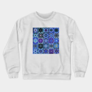 Snowflake Vibrant Flowers Crewneck Sweatshirt